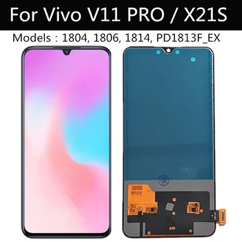 VIVO X21S V1814 Tela LCD Touch screen Digitalizador Assembly para a vivo PRO V11 1804 1806 Substituir peças Vivo V11pro lcd