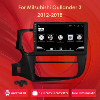 2G+32G Android De 10 Multimídia Vídeo Player de Navegação GPS Para Mitsubishi Outlander 3 GF0W GG0W 2012-2018 Rádio do Carro