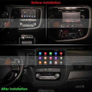 2G+32G Android De 10 Multimídia Vídeo Player de Navegação GPS Para Mitsubishi Outlander 3 GF0W GG0W 2012-2018 Rádio do Carro