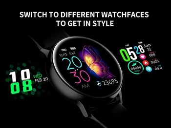 Novo Smart Relógio Mulheres Homens Smartwatch Para Android IOS Eletrônica Inteligente Relógio de Fitness Tracker Pulseira de Silicone Inteligente-veja as Horas