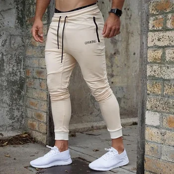 2019 Novo Estilo de Mens Jogger Cavallari Homem Academias de Treino de Fitness de Algodão Calças Masculinas de Moda Casual Skinny, Calças de Faixa de SizeM-XXXL