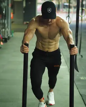 2019 Novo Estilo de Mens Jogger Cavallari Homem Academias de Treino de Fitness de Algodão Calças Masculinas de Moda Casual Skinny, Calças de Faixa de SizeM-XXXL