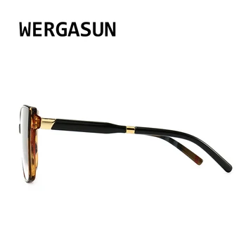 WERGASUN de grandes dimensões Óculos estilo Olho de Gato Mulheres Listra Ultraleve Vintage Armações de Óculos Homens Mulheres da Moda de Óculos de sol UV400