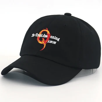 2019 novo Q cap-NOS bordados boné de algodão ajustável hip hop snapback chapéu WWG1WGA na volta para o pai chapéus de todos os correspondido