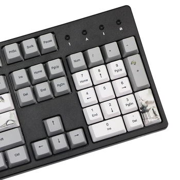 Corante Subbed PBT de tinta tecla cap 122 Teclas de OEM Perfil de teclas especiais Para MX Opções TKL87/108 teclado
