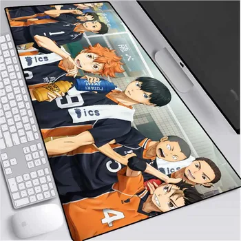 Anime Haikyu Grande Mouse Pad Popular Japonesa de Quadrinhos de Voleibol Adolescente XXL Computador Notebook antiderrapante Teclado de Jogos de Mesa