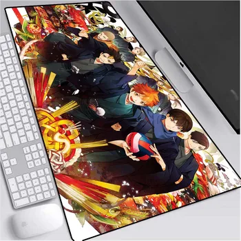 Anime Haikyu Grande Mouse Pad Popular Japonesa de Quadrinhos de Voleibol Adolescente XXL Computador Notebook antiderrapante Teclado de Jogos de Mesa