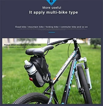 2021 Bicicleta Saco Impermeável, à prova de Choque 3 em 1 Moto alforje de Refletive Grande Capatity de Selim de Bicicleta Traseira da Cauda Saco de Garrafa