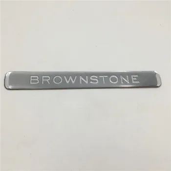 Para Toyota Land Cruiser Brownstone Emblema Lado Fender Porta Da Placa De Identificação Do Auto Adesivo Marrom Pedra