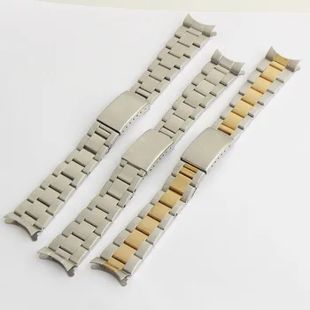 Marcas 20mm Escovado polonês de aço Inoxidável de Prata Faixas de Relógio Pulseira De RX Pulseira Bracelete