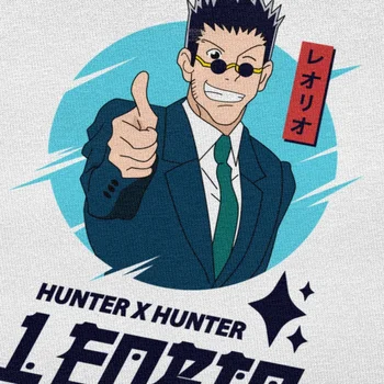 Clássico Novidade Hunter X Hunter Camiseta de manga Curta T-shirt de Algodão Streetwear Anime Mangá T-Shirt Leorio Paradinight Tee Tops