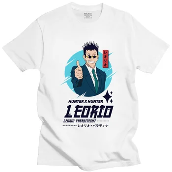 Clássico Novidade Hunter X Hunter Camiseta de manga Curta T-shirt de Algodão Streetwear Anime Mangá T-Shirt Leorio Paradinight Tee Tops