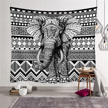 Indiana Verde Elefante Tapeçaria Mandala Colorida Impressa para Casa Decorativa Hippie Pendurado na Parede Tapeçarias Tapete de Yoga w3-novo-Lc-1