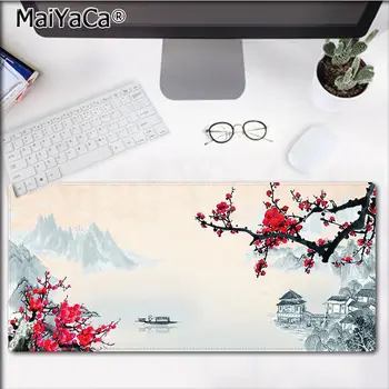 MaiYaCa de Qualidade Superior, de estilo chinês de arte DIY Padrão de Design de Jogo de tapete de rato Frete Grátis Grande Mouse Pad Teclados Mat