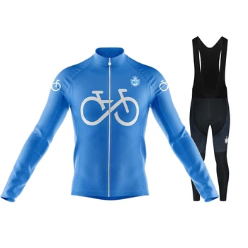 KR INEOS PRIMAVERA / Outono de Ciclismo Conjunto de Roupas de Homens Anti-UV, Respirável, de Bicicleta Desgaste de Bicicleta, o Desgaste / Manga Longa Conjuntos de camisa de Ciclismo