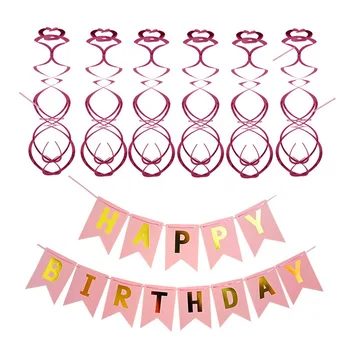 Festa de aniversário, Balões de papel de flor, bola de chuveiro do bebê decorações de aniversário de casamento decoração sequin balão por um ano