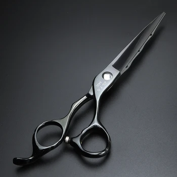 7 polegadas profissional de cabeleireiro tesoura conjunto de Japoneses de alta qualidade 440C de corte, tesoura e tesoura de desbaste
