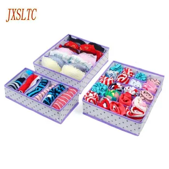 JXSLTC venda quente Novo 3pcs /conjunto dobrável de armazenamento de caixa de saco home organizer caixa de sutiã, cueca gravata e meias de armazenamento organizador caso