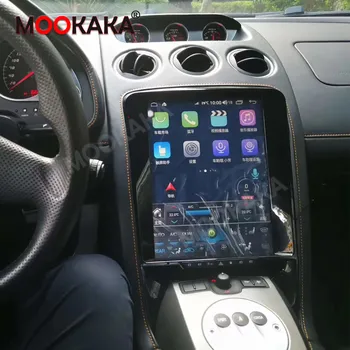 Lamborghini Gallardo Android 10.0 Car Multimedia Player Tesla Estilo 6GB+128GB de Navegação GPS Auto-Rádio Gravador de Chefe de Unidade