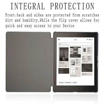 Funda de couro Pu eBook Capa para capa Rakuten Kobo Aura, Edição de 2 a 6 polegadas eReader Caso, a Proteção para o kobo aura N236+Filme+caneta