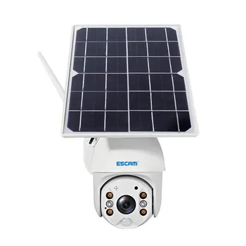 ESCAM QF480 4G Solar IP PTZ Câmeras de Luz da cor completa do IR da visão de P2P 4G cartão sim do IR câmera de Visão de armazenamento em Nuvem da câmara