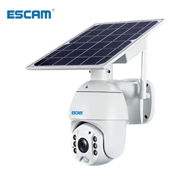 ESCAM QF480 4G Solar IP PTZ Câmeras de Luz da cor completa do IR da visão de P2P 4G cartão sim do IR câmera de Visão de armazenamento em Nuvem da câmara
