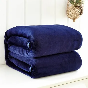 1pc NOVO Estilo Outono / Inverno Super Macio Quente Sólido Aquecido Micro Plush Cobertor de Lã de Lançar Tapete, Sofá-Cama Família Cobertor #Y10
