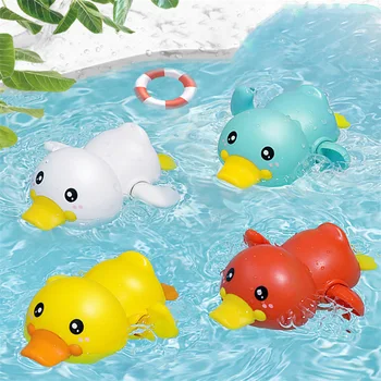 Banheira De Brinquedo Animais De Natação Água Brinquedos Coloridos Um Relógio Flutuante Tartaruga Pato Banho De Banheira Engraçado Brinquedos De Presente Para Crianças Do Bebê