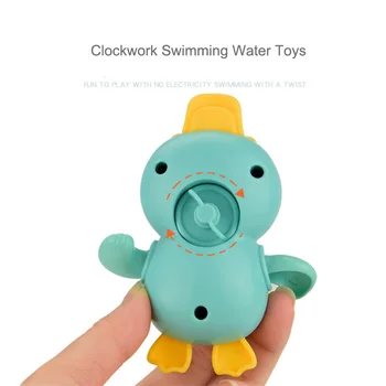Banheira De Brinquedo Animais De Natação Água Brinquedos Coloridos Um Relógio Flutuante Tartaruga Pato Banho De Banheira Engraçado Brinquedos De Presente Para Crianças Do Bebê