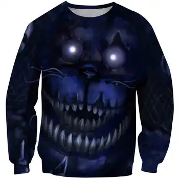 Outono impressos em 3D cinco noite camisolas em Freddys, meninos e meninas hoodies vestuário vestuário infantil topos de moda gola redonda
