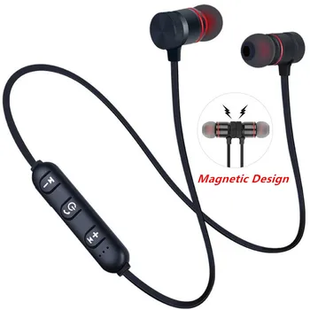 Fone De Ouvido Bluetooth Esportes Decote Magnético Sem Fio Fone De Ouvido Estéreo De Fones De Ouvido Para Música De Metal Fones De Ouvido Com Microfone Para Todos Os Telefones P17