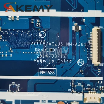 Frete grátis Para Lenovo G50-45 Laptop placa-Mãe ACLU5/ACLU6 NM-A281 com A8-6410 CPU G50-45 para a placa principal placa mãe Testada