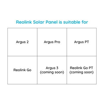 Reolink Painel Solar Pack 2 para Reolink Argus 2, Argus Pro, Argus Eco PT e Ir Bateria Recarregável Alimentado IP do WiFi da Câmera