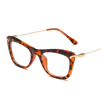 Olho De Gato Óculos Com Armação Mulheres Homens Transparente Clara Len Óculos Óculos De Armações De Óculos De Prescrição