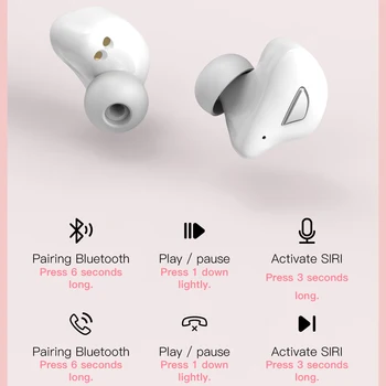 T20s TWS 5.0 Fones de ouvido Bluetooth Mini HIFI Wirelesse fones de ouvido HD Binaural Chamada de Fones de ouvido Com o Espelho Portátil 2020 produto novo