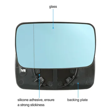 157x95mm de Vidro Azul Aquecimento 2PCS Espelho Retrovisor Adequado Para BMW E39 E46 320i 330i 325 Retrovisores Exteriores Cobre Acessórios