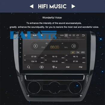 Android 8.0 Octa Core Rádio do Carro de GPS Navi Para a Volkswagen VW Jetta 2011 2012 2013 som do Carro DVD Player de Multimídia de Auto