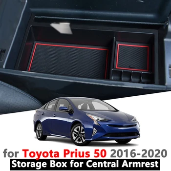 Substituição Toyota Prius 50 2016-2018 Braço Diversos Arrumação Da Caixa De Armazenamento Do Console Central Organizador Inserir Bandeja