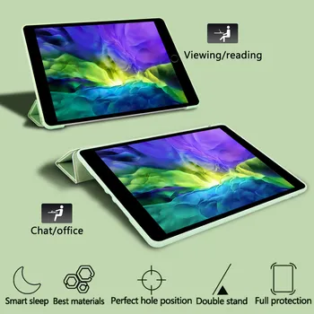 Dos desenhos animados Bonitos Abacate Ipad Case Para Apple ipad Ar 4 Caso do iPad pro 11-em 2020 Caso de Silicone Suave Para o ipad 7º 8º Caso de Geração