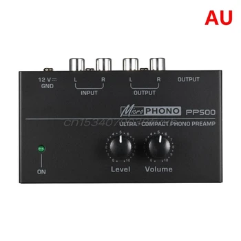 PP500 Phono pré-Amplificador com o Nível de Volume de Controle para o LP gira-discos de Vinil