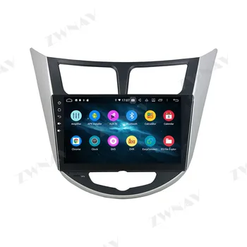 Android 10.0 Carro Reprodutor Multimídia Para Hyundai Solaris sotaque Verna 2011-2016 Navi Rádio navi estéreo IPS tela de Toque de chefe de unidade