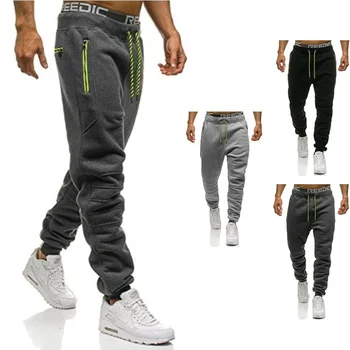 ZOGAA de Lazer homens jogger calças de desporto calças de 3 cores hip hop calça homens Algodão empate letra imprimir calças tamanho plus S-3XL