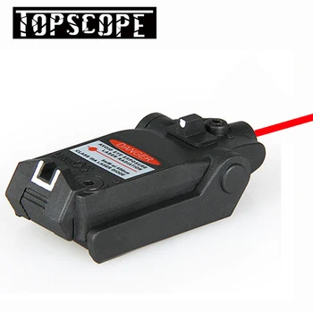 Tática Compacto Pistola Pistola Visão Laser Vermelho Escopo para Glock 17 18C 22 34 Série