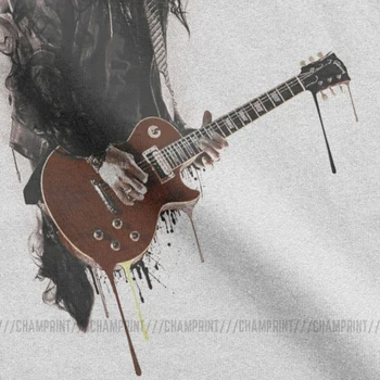 Slash Tocando Guitarra Rock a Banda de Música do Gun N Roses T-shirts Mulheres Novidade Algodão Camiseta Fashion Tees Feminina de Roupas Tamanho Grande