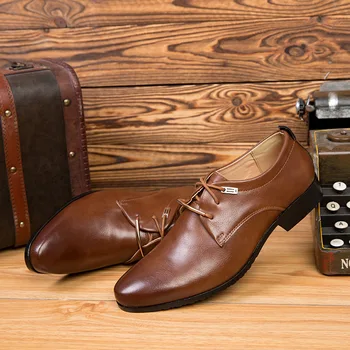 Mazefeng 2019 Novo De Alta Qualidade Do Estilo Britânico De Couro Homens Sapatos Lace-Up Novilho Vestido De Negócio Homens Sapatos Oxfords Masculinos Sapato Formal