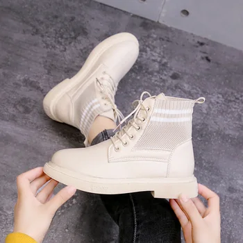 Fujin 2021 Inverno Elástico Meias Botas De Mulheres De Tecido Elástico Elástico Estiletes Calcanhar Apontado Toe Ankle Boots Sapatos De Mulher Barcos