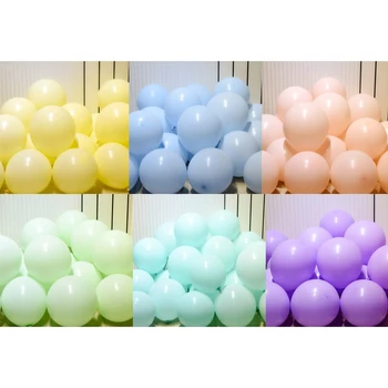 100Pcs de 12 Polegadas Pastel Balão de Macaron de cor Pastel Festa de Casamento, Decoração de Balão Sortidas
