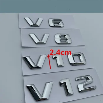 Para a Mercedes Benz, V6, V8, V10, V12 AMG Cauda, Emblema Traseiro Tronco Lado do Logotipo marca de etiqueta do Carro