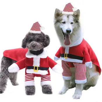 Tamanho S-XXXL Engraçado de animal de Estimação com Roupas de Natal Traje Bonito Cão Cosplay de Roupa Confortável e Macio Para Médias e Grandes Cães Gatos