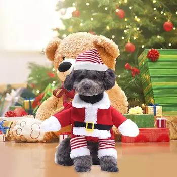 Tamanho S-XXXL Engraçado de animal de Estimação com Roupas de Natal Traje Bonito Cão Cosplay de Roupa Confortável e Macio Para Médias e Grandes Cães Gatos